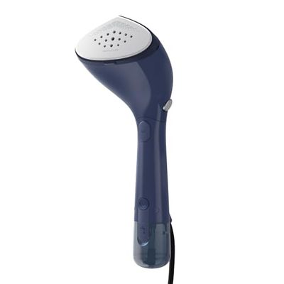 Philips Serie 7000 Vaporizador de Mano - 1500 W, 28 g/min de Vapor Continuo, Optimal Temp, Suela de Metal, Depósito Extraíble 100 ml, Funda de Viaje Incluida, Deep Azur (STH7020/20)