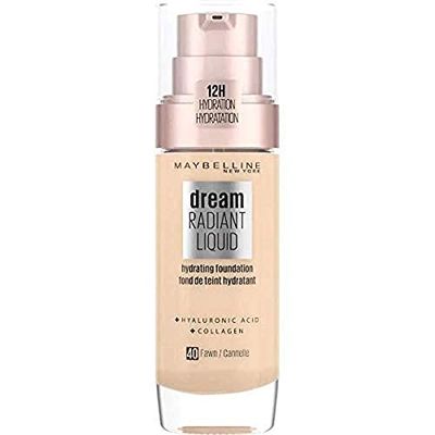 Maybelline New York Base líquida Dream Satin Liquid, efeito natural acetinado, SPF 18