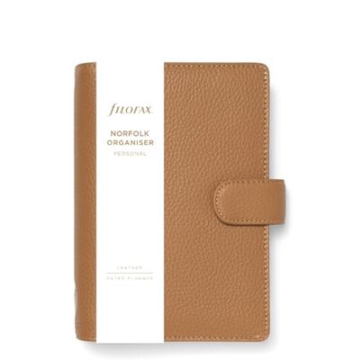 Filofax Personal Norfolk Organizer - amandel