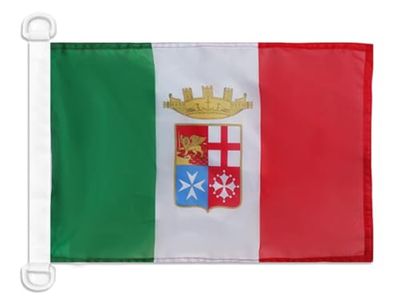 AZ FLAG Bandiera Navale Marina militare Italia, 30 x 45 cm speciale Nautismo, Padiglione Nautico