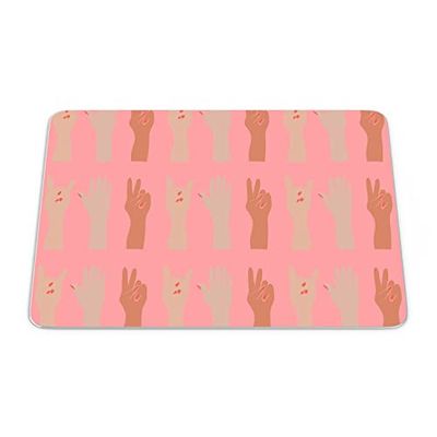 Bonamaison, Tapis de Souris Rectangle Imprimé Numériquement, Fond Antidérapant, pour Bureau et Maison, Taille: 22x18cm