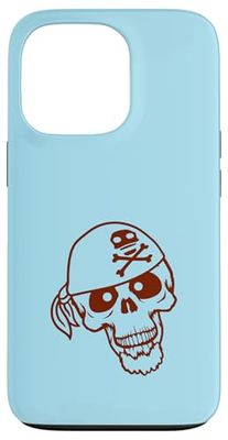 Chapeau de Pirate Squelette Halloween Foulard drôle Bande dessinée Coque pour iPhone 13 Pro