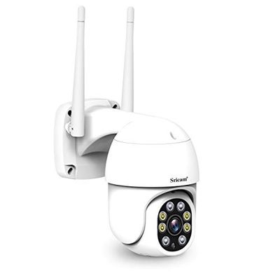 Modelo SP028 Cámara motorizada WiFi Ap Hotspot inalámbrica Infrarrojos 2.0 MP HD IR Cut ONVIF P2P SD Audio 4 LED Luminosos *Humanoid Detection *Audio *Visión Nocturna a Color *IP66*Pan Tilt