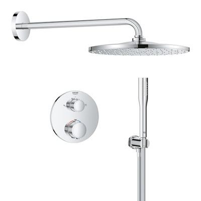 GROHE Precision 310 Sistema de ducha empotrado con caja de instalación universal Brazo de ducha horizontal 422 mm Manguera de ducha tipo jet 1500 mm Cromo 34880000