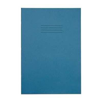 Rhino, VEX677-4385-8 Stationery Exercise Book | A4 | 64 Page | 7mm Squared Exercise Book | Light Blue | Learning Resources | School Books | Pack of 10