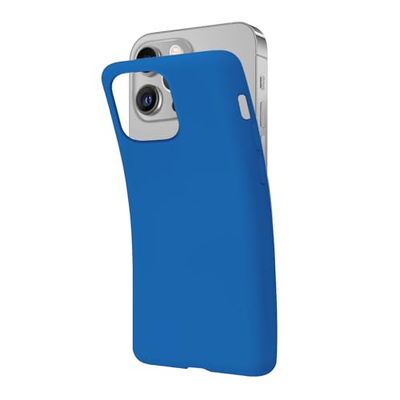SBS Cover per iPhone 13 Pro Max Blu Pantone 2145 C, Custodia Morbida e Flessibile Antigraffio, Cover Sottile e Comoda da Tenere in Tasca, Custodia Compatibile con Ricarica Wireless