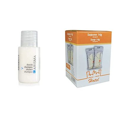 Karisma MTP140-KRDS20F Multipack Doccia/Shampoo Flacone da 20 ml, 140 Pezzi & MTP75-KRSR14FP Multipack Saponcino 14Gr Flow Pack, 75 Pezzi