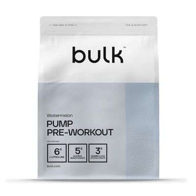 Bulk Complete Pump, Pre Workout, Stimulant Free, Watermelon, 500 g
