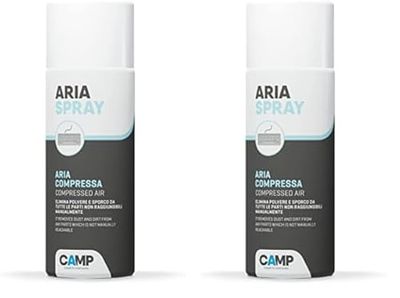 Camp ARIA SPRAY, Getto d'aria compressa per pulire computer, tastiere, fotocamere, componenti e accessori (Confezione da 2)