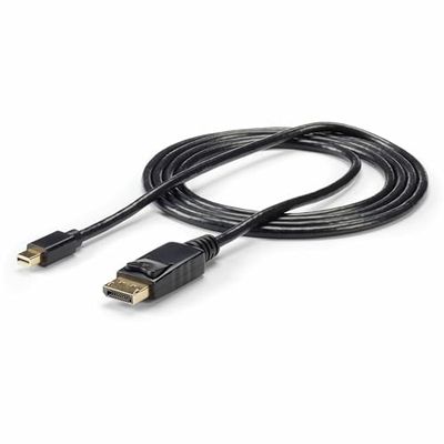 StarTech.com Câble Mini DisplayPort vers DisplayPort 1.2 de 2m - Câble Adaptateur Mini DP vers DP 4K x 2K UHD - Câble Mini DP vers DP pour Moniteur - Cordon Convertisseur mDP vers DP (MDP2DPMM6)