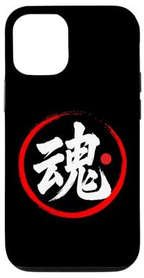 Personaje Kanji de palabra japonesa "Alma" Carcasa para iPhone 12/12 Pro