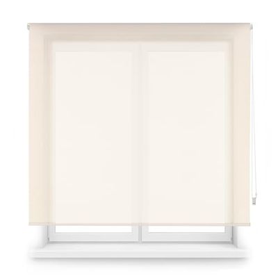 INTERBLIND | Estor Enrollable Premium Tejido Screen - Estor Enrollable Tamaño 140x180 Ancho por Alto Reducción de Destellos y Protección Solar Efectiva - Estor Tamaño Tela 137x175