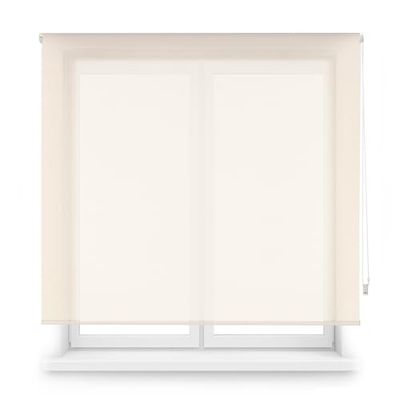 ECOMMERC3 | Tenda avvolgibile con schermo premium, dimensioni 160 x 170 - Tenda con tubo 38 mm, dimensioni tessuto, 157 x 165 - Tenda facile da installare, colore: Beige