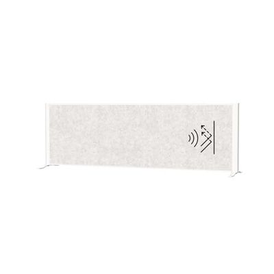 MAUL MAULconnecto - Separador acústico de Mesa (160 x 50 cm, para Escritorio, aparador, Separador de Habitaciones con pies, Fieltro acústico (4000 g/m²) como protección Visual y Aislamiento acústico