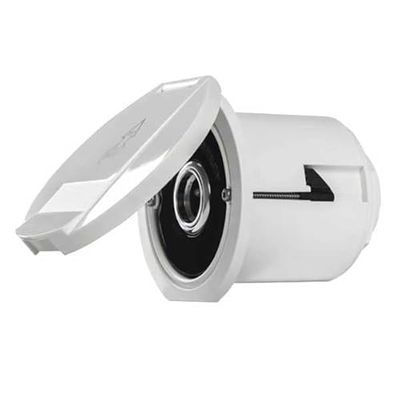 WATER OUTLET STRAIGHT+WHITE SQUARE COVER