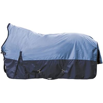 HKM Milwaukee Karo 1175 Couverture pour Cheval Bleu Marine/Marron à Carreaux 135