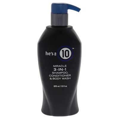 He's A 10 Miracle 3-in-1 Shampoo Conditioner Body Wash 10fl oz by It's a 10