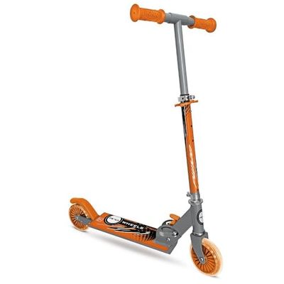 Mondo Toys - PW120 MONDO ALU SCOOTER Monopattino 2 ruote pieghevole in alluminio con pedana extra grip e manubrio regolabile per bambini