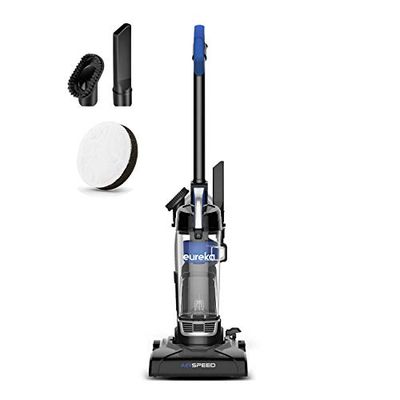 EUREKA Powerful Bagless Upright Carpet and Floor NEU10AE5, Airspeed Ultra-Lightweight Vacuum Cleaner, Blue, w/Replacement Filter