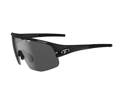 Tifosi Sledge Lite Interchangeable Lens Sunglasses: Lightweight, versatile, ideal for various conditions, Matte Black