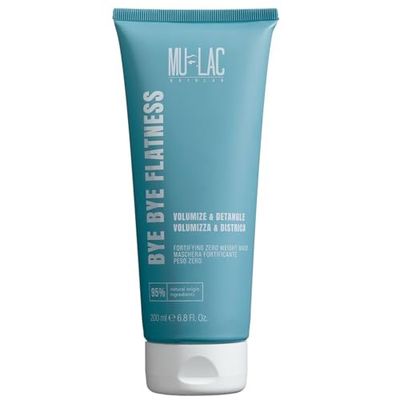 MULAC | BYE BYE FLATNESS - Maschera Capelli Fortificante Peso Zero per Capelli Sottili, Districa e Dona Spessore, 250ml