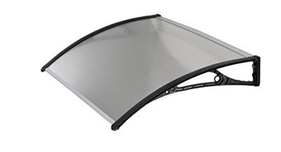 Linea Garden Friend P1327020, Auvent ABS Profondeur 70 cm, Longueur 100 cm, Noir