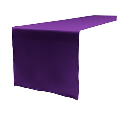 La Camisa de Popelina de Camino de Mesa de poliéster de Lino, 14 por 274 cm, Color Morado