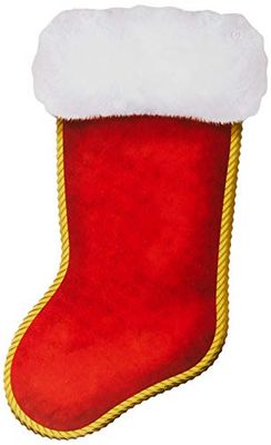 A Beistle Creation S22031AZ3 Mini Christmas Stocking Cutouts 7.25" (Red/White), Paper