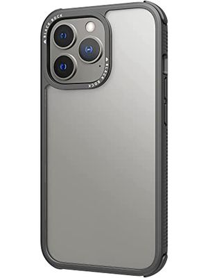Black Rock - Funda Transparente Robusta Adecuada para Apple iPhone 13 Pro, Funda de teléfono móvil, Transparente, Transparente (Negro)