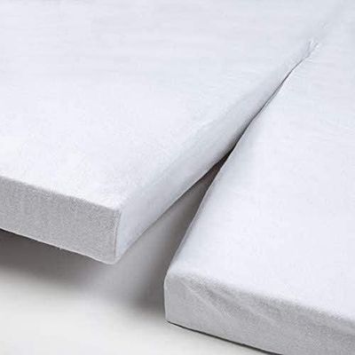 Papillon Sábana Bajera Ajustable Molton 100% algodón, Blanco, 180 x 220 cm