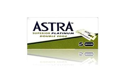 Astra Superior Platinum Double Edge - 1 paquete de 5 Cuchillas de afeitar