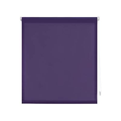 Blindecor Aure | Estor enrollable Easyfix translúcido liso - Violeta, 42 x 180 cm (ancho por alto) | Tamaño de la Tela 39 x 175 cm | Estores sin herramientas para ventanas