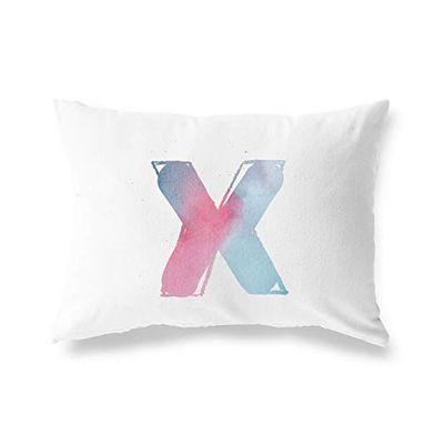 Bonamaison, Housse de Coussin Décorative - 100% Polyester - Fermeture éclair cachée, Dimensions: 45x60 Cm - Conçu et fabriqué en Turquie