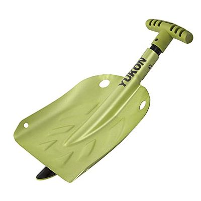 Yukon Charlie's Pala Plegable Yukon Unisex - Neón, Verde/Negro, 13 Pulgadas (almacenada), 24-30 Pulgadas (en Uso)