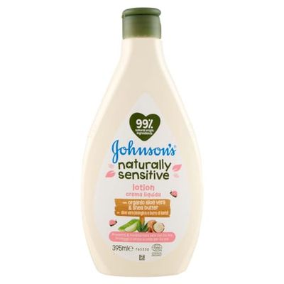 Johnson's Baby Naturally Sensitive krem do ciała do skóry wrażliwej, naturalne składniki, 395 ml