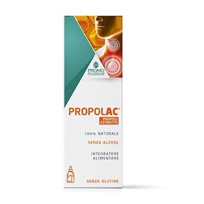 PropolAC Propoli Estratto Senza Alcool - Integratore Alimentare - Propoli per la protezione le vie aeree - senza alcool, ideale anche per bambini - 50 ml