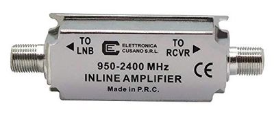 Elettronica Cusano, Line-versterker voor satellietantenne, versterking 24 dB, 950-2400 MHz, 1, grijs