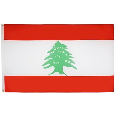 BANDIERA LIBANO 150x90cm - BANDIERA LIBANESE 90 x 150 cm - AZ FLAG