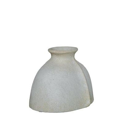 Alexandra House Living Ceramic White Vase 28 x 23 x 20 cm