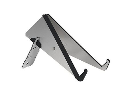 Bobby 2 multifunctionele standaard voor laptop en tablet, verstelbaar, licht, plat, voor alle laptops en tablets. zilver/zwart.
