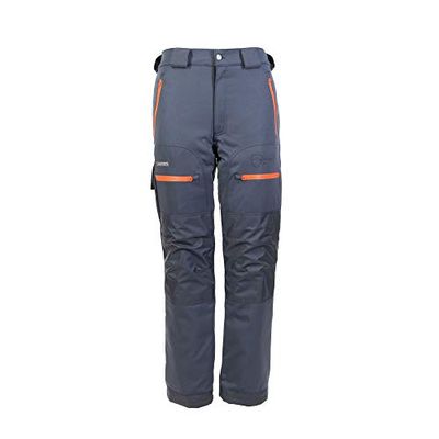 Planam Timberguard 5720048 - Pantalones de protección anticortes (Talla M), Color Gris