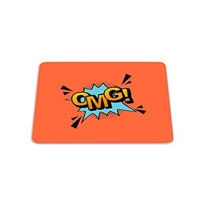 Bonamaison, Pop Art Digital Print Rectangle Mouse Mat, Non-slip Base, Office and Home, Size: 22x18cm