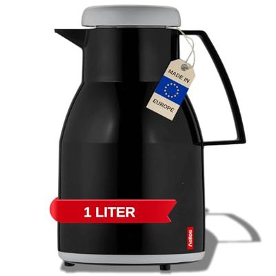 Helios Wash Vacuum Jug Black 1 Litre, 30 x 30 x 23.8 cm