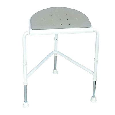 NRS Healthcare Nuvo Corner Shower Stool, 56 cm