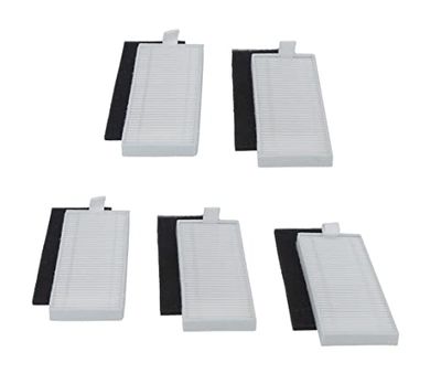 Venga! Pacchetto Filtri: 5x Filtri HEPA + 5x Filtri in Schiuma per Robot Aspirapolvere VG RVC 3000, SP VG RVC 3000 HEPA