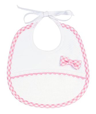 FILET Baby Girls' Am2234r bib, Pink, One Size