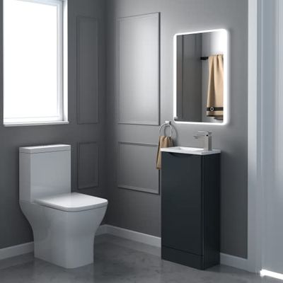 Keenware KBM-353 LED Bathroom Mirror With Bluetooth Speakers, Shaver Socket & Demister: H700mmxW500mmxD78mm