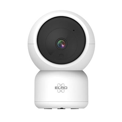 ELRO CI5000 wewnętrzna kamera monitorująca WiFi IP z czujnikiem ruchu i noktowizorem – Full HD 1080p kamera do monitoringu z syreną