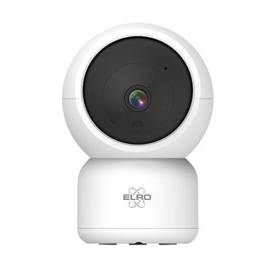 ELRO CI5000 - Telecamera di sicurezza IP WiFi interna, con sensore di movimento e visione notturna, Full HD 1080P con sirena