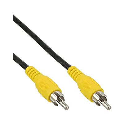 InLine 89937D - Cabo RCA (1 conector RCA macho/macho, 3 m), amarelo